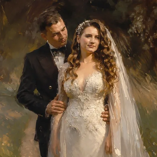 Live Wedding Paintings by Royal Society Artist Dorian RMS - Image 1